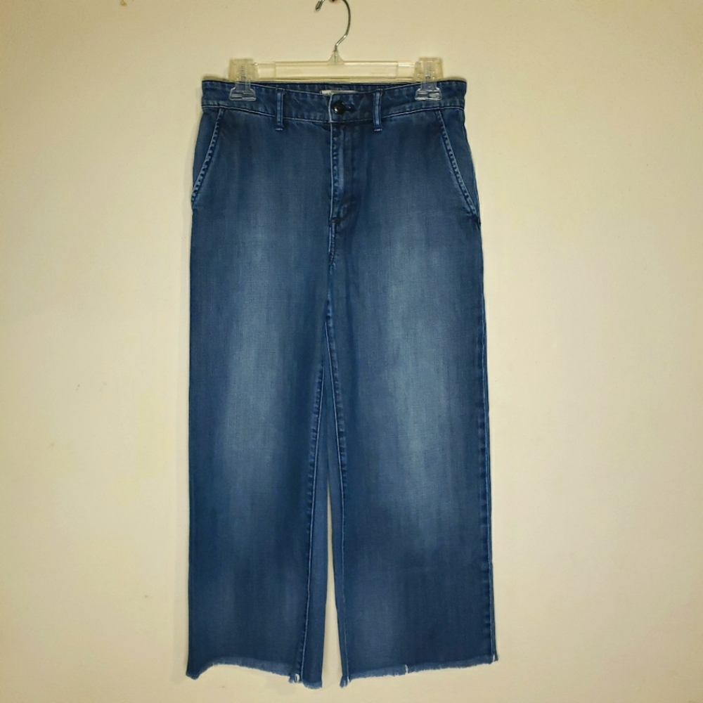 Madewell Womens Wide Leg Cropped Jeans Size 27